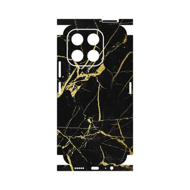 برچسب پوششی ماهوت مدل Graphite_Gold_Marble-FullSkin مناسب برای گوشی موبایل آنر X6c