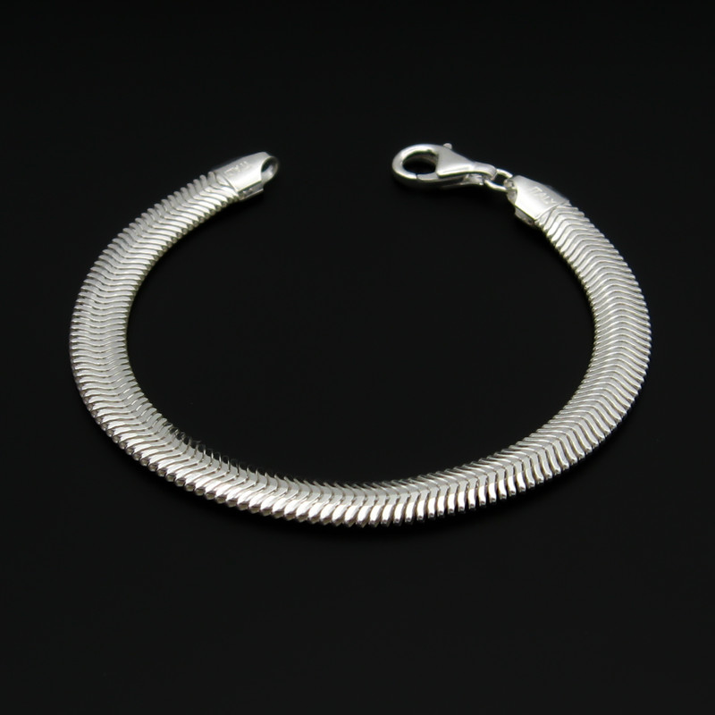 دستبند نقره زنانه مانچو مدل تیغ ماهی کد bs019