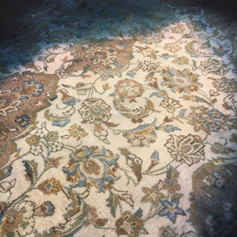 فرش دستبافت رنگ شده 6 متری مدل ویتنیج آنتیک