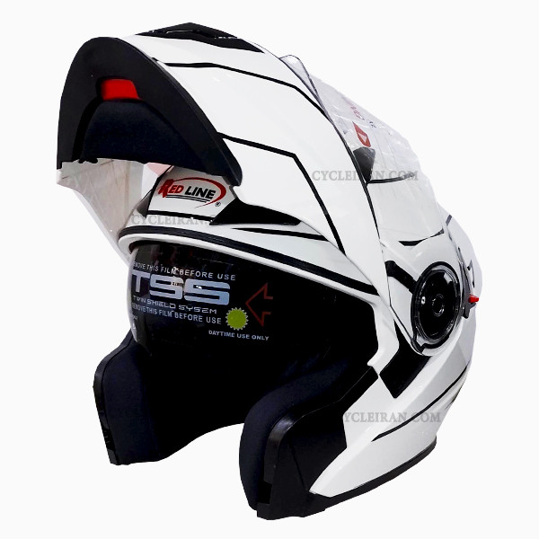 کلاه کاسکت ردلاین مدل فک متحرک عینکدار کد NSN_939