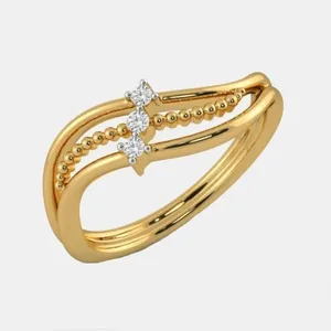  انگشتر طلا 18 عیار زنانه آراقیراتیس کد A0392