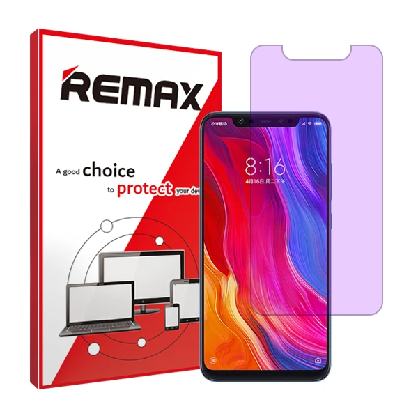 محافظ صفحه نمایش ضداشعه بنفش ریمکس مدل HyPRL مناسب برای گوشی موبایل شیائومی Mi 8