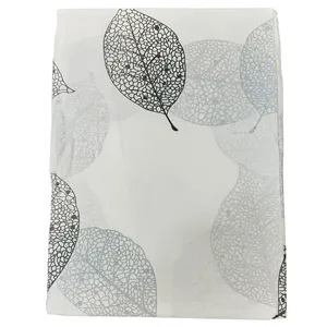 پرده حمام طرح برگ مدل shower سایز 180x180 سانتی متر