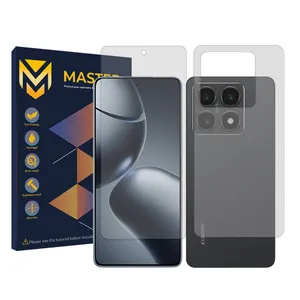 Master Resistant model transparent screen protector suitable for the Xiaomi 14T mobile phone along with the back of the phone protector