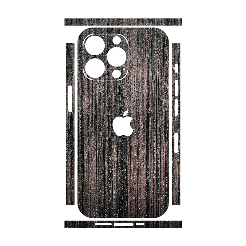 برچسب پوششی ریمکس مدل Leth طرح چوب مناسب برای گوشی موبایل اپل iPhone 13 Pro