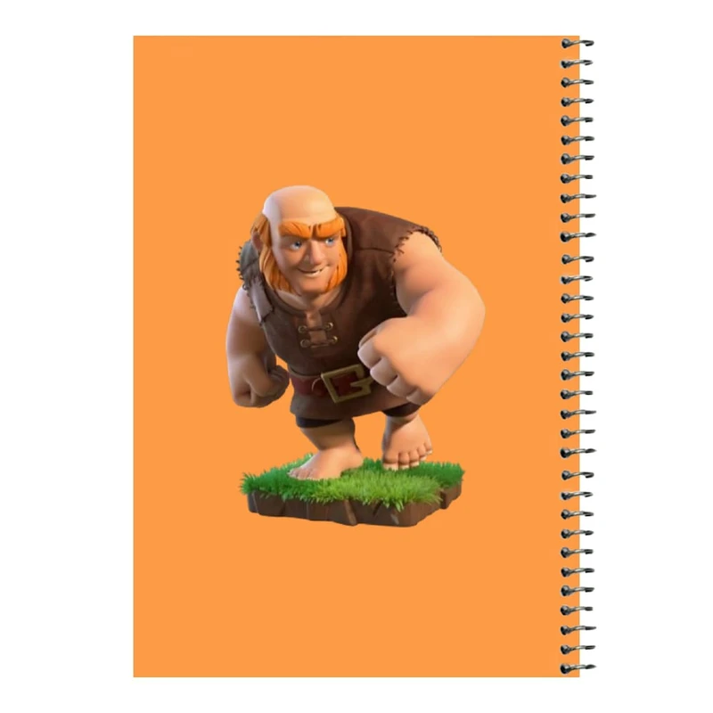 دفتر مشق 80 برگ اس جی مدل کلش رویال کد 12