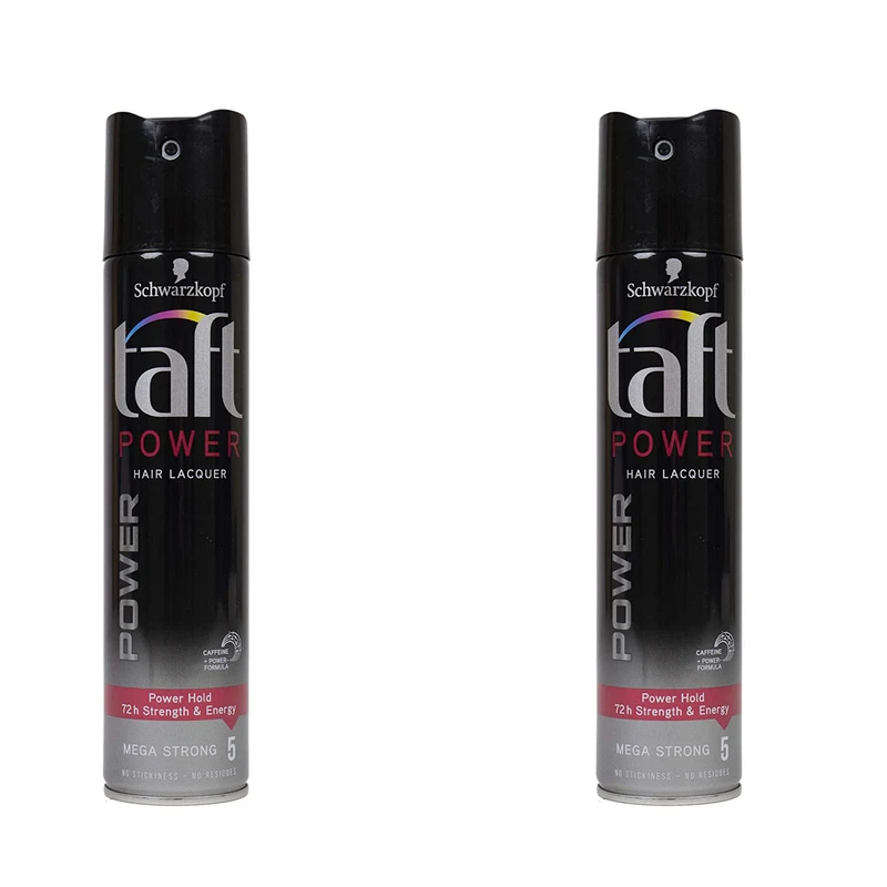 اسپری نگهدارنده حالت مو تافت مدل HAIR LACK حجم 250 میلی لیتر مجموعه 2 عددی