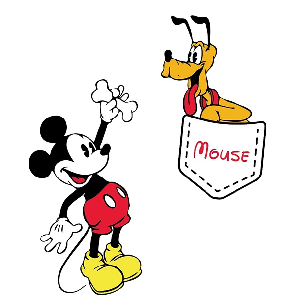 استیکر پارچه و لباس پاد آفرین طرح میکی موس کد 1101