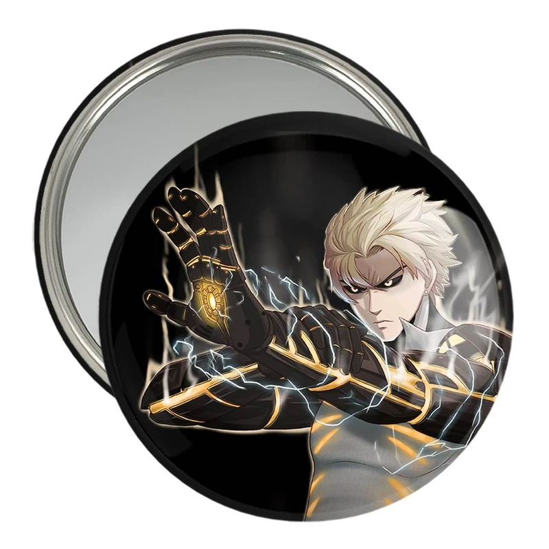 آینه جیبی خندالو مدل جنوس انیمه مرد تک مشتی One Punch Man  کد 10517
