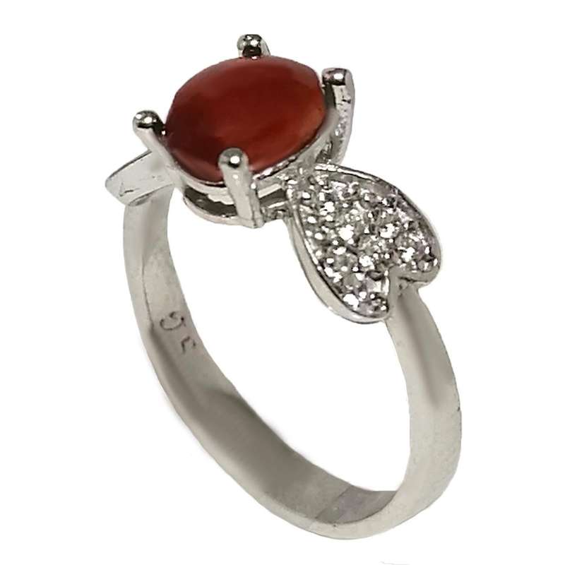 انگشتر نقره زنانه مدل عقیق یمن کد YW4079