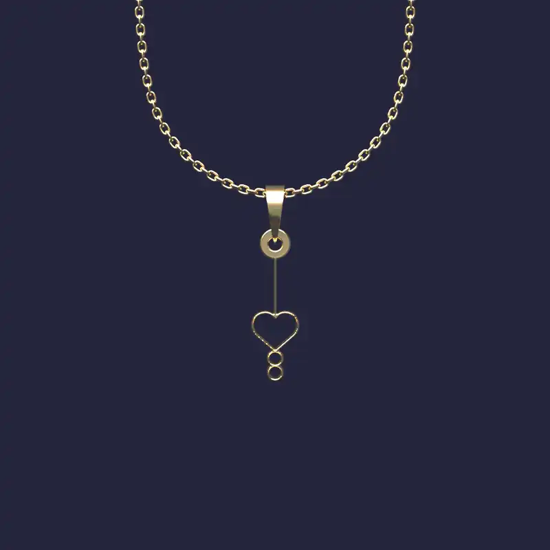 گردنبند طلا 18 عیار زنانه مدوپد مدل برگ کد CA10231