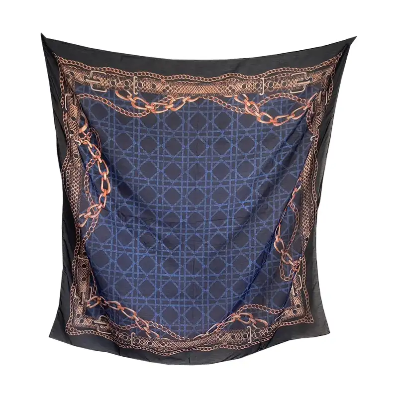 روسری زنانه مدل حریر نخ مجلسی وارداتی دستدوز کد 593