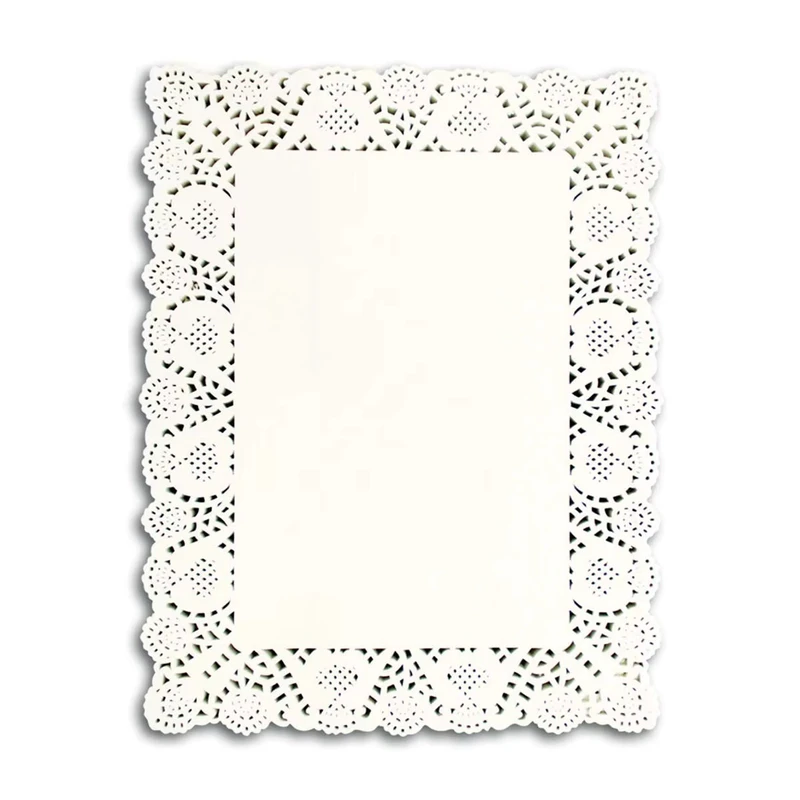 کاغذ شیرینی پزی مدل گیپور طرح مستطیل 20x30 بسته 12عددی