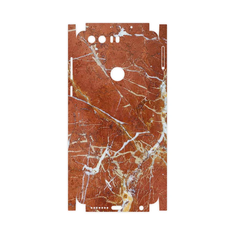 برچسب پوششی ماهوت مدل Red Marble-FullSkin مناسب برای گوشی موبایل آنر 8