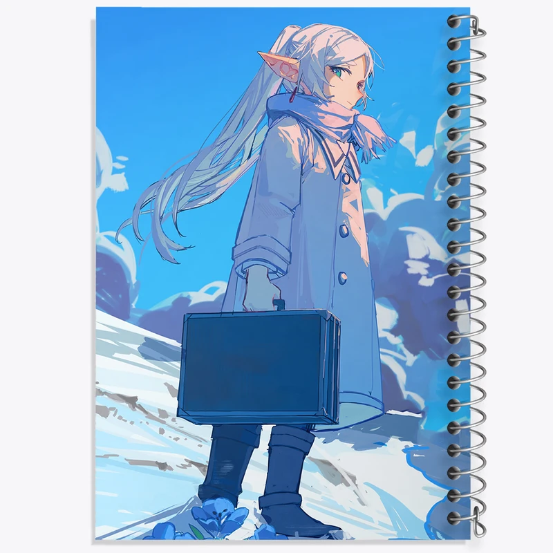 دفتر شطرنجی 50 برگ خندالو مدل انیمه فریرن (Frieren) کد 33933