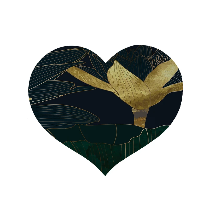 پادری مدل قلب طرح گل کد 8971 سایز 90x90 سانتی متر