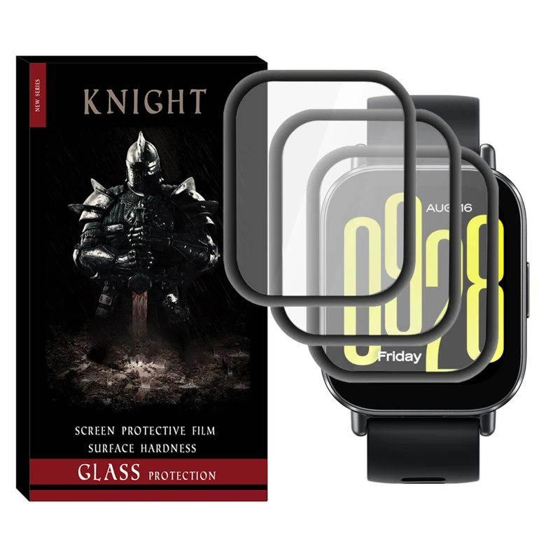 محافظ صفحه نمایش نایت مدل Pmma-KT مناسب برای ساعت هوشمند شیائومی Redmi Watch 5 Active بسته سه عددی