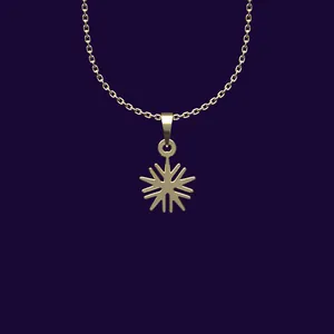 گردنبند طلا 18 عیار زنانه مدوپد مدل هندسی کد CC2-1-1279