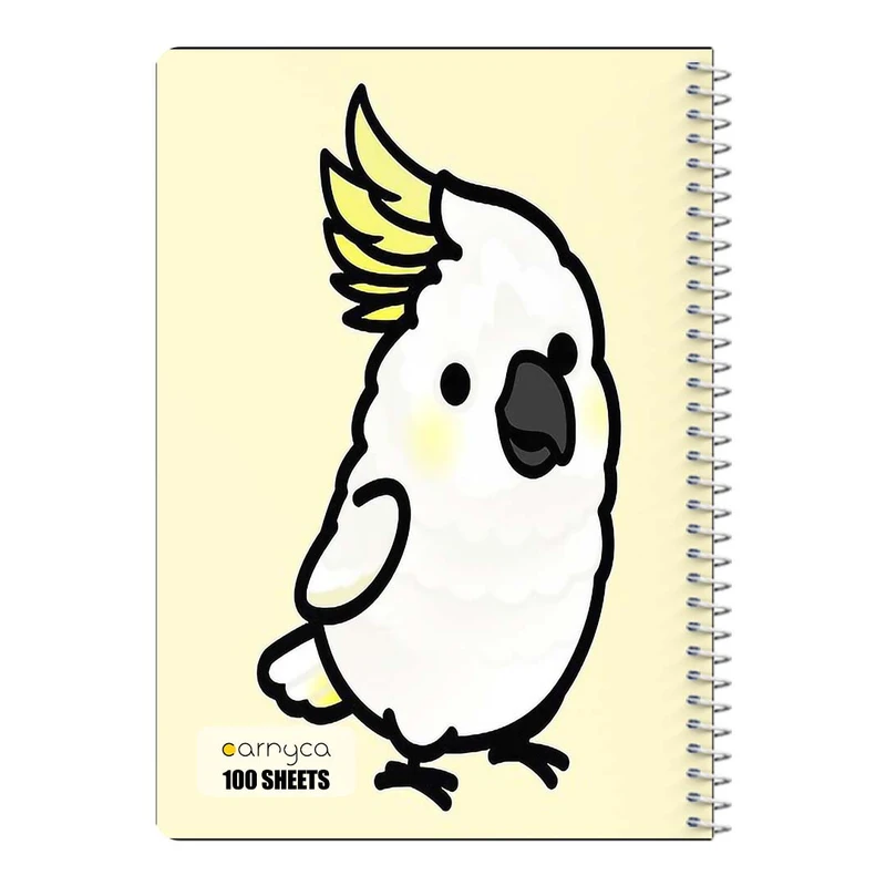 دفتر مشق 100 برگ سیمی کارنیکا طرح طوطی Parrot کد 55154