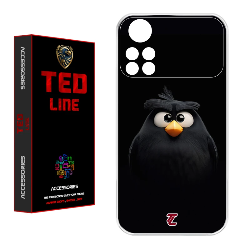 کاور تد لاین طرح پرنده کد 1122 مناسب برای گوشی موبایل شیائومی Poco X4 Pro