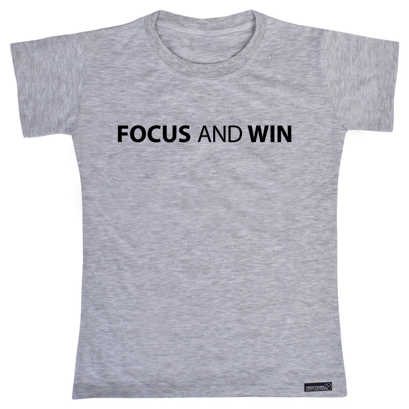 تی شرت آستین کوتاه دخترانه 27 مدل Focus And Win کد MH968