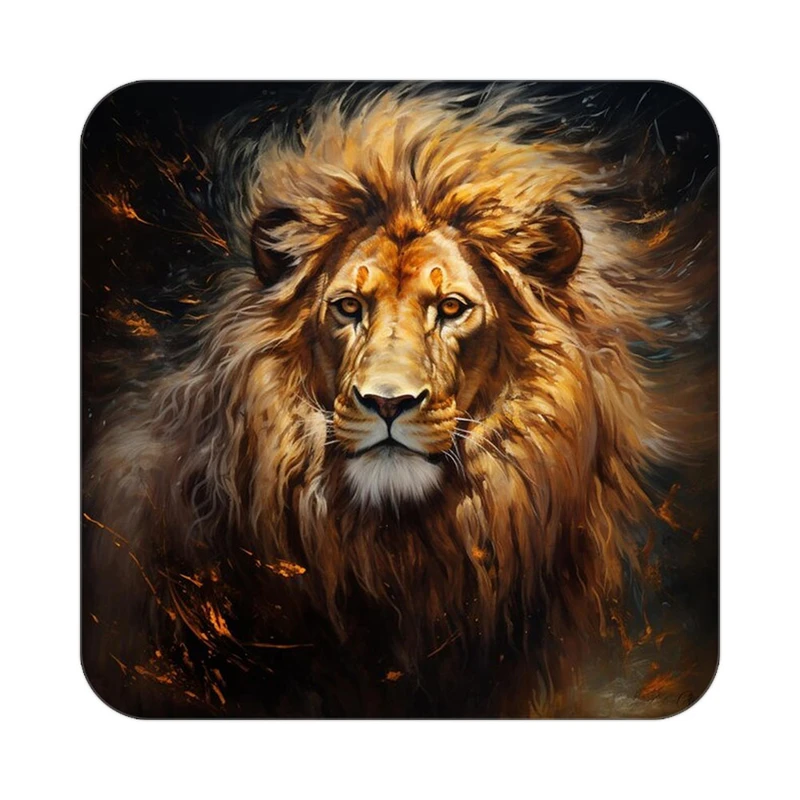 زیر لیوانی کاکتی طرح شیر مدل mp23663