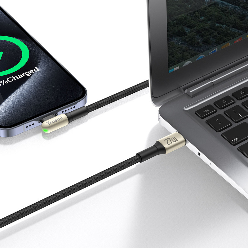 کابل تبدیل USB-C به لایتنینگ تراسمی مدل °90-CA48-11 طول 1متر