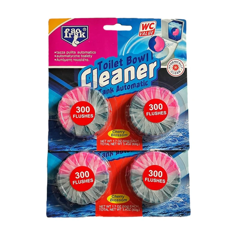 قرص جرمگیر توالت فرنگی فرانک مدل Cherry Blossom کد 422 بسته 4 عددی