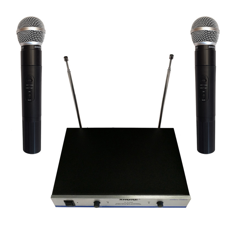 ست میکروفن بی سیم مدل V-3100 مجموعه دو عددی