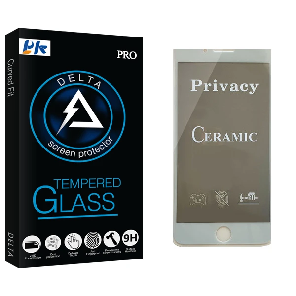 محافظ صفحه نمایش سرامیکی پی کی مدل Delta Glass مناسب برای گوشی موبایل اپل iPhone 7