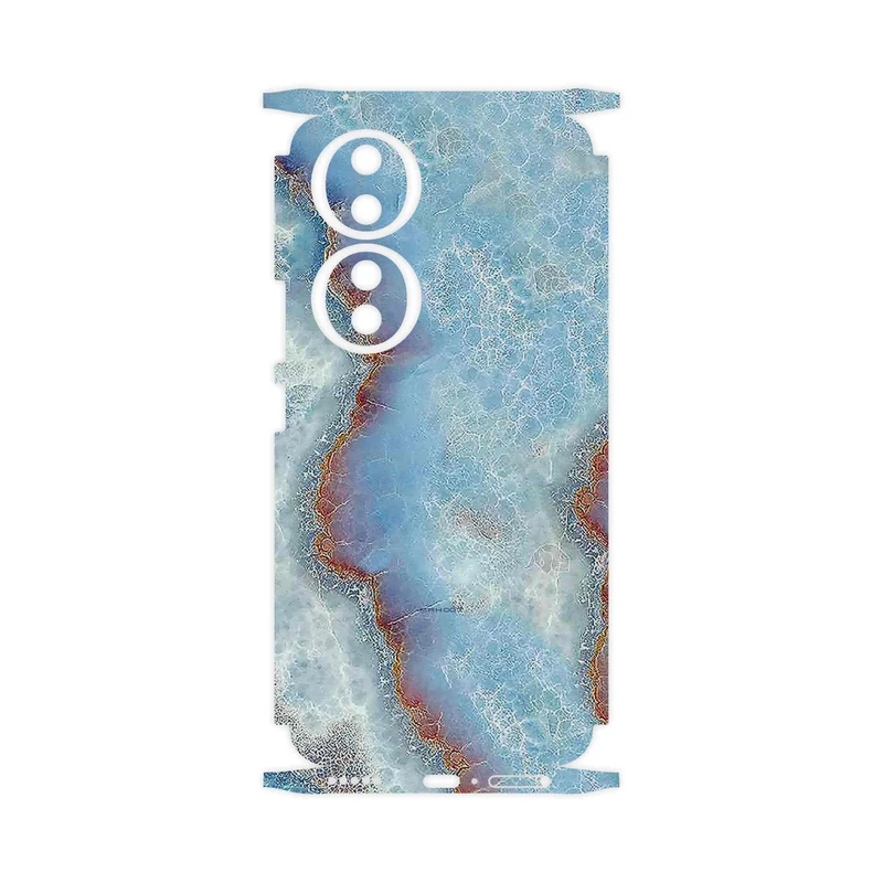 برچسب پوششی ماهوت مدل Blue_Ocean_Marble-FullSkin مناسب برای گوشی موبایل آنر 90