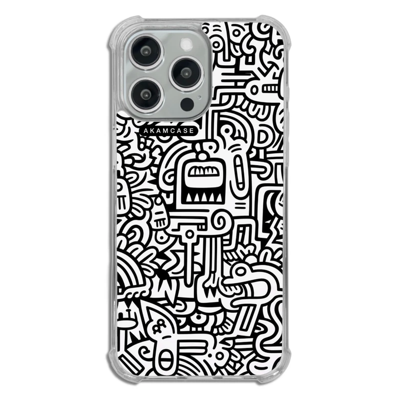 کاور آکام مدل AMC-WTA15PROMAX-DOODLE15 مناسب برای گوشی موبایل اپل iPhone 15 Pro Max