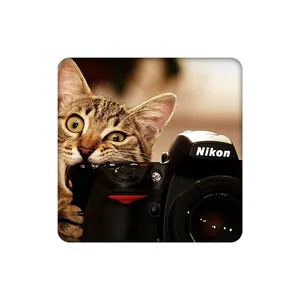 زیرلیوانی طرح گربه عکاس کد 8940815