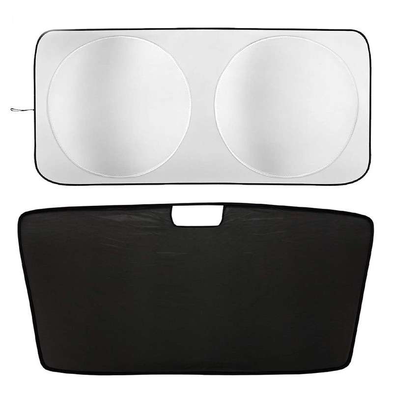 آفتاب گیر شیشه خودرو لنزووو مدل UX3666 مناسب برای پژو پارس مجموعه 2 عددی