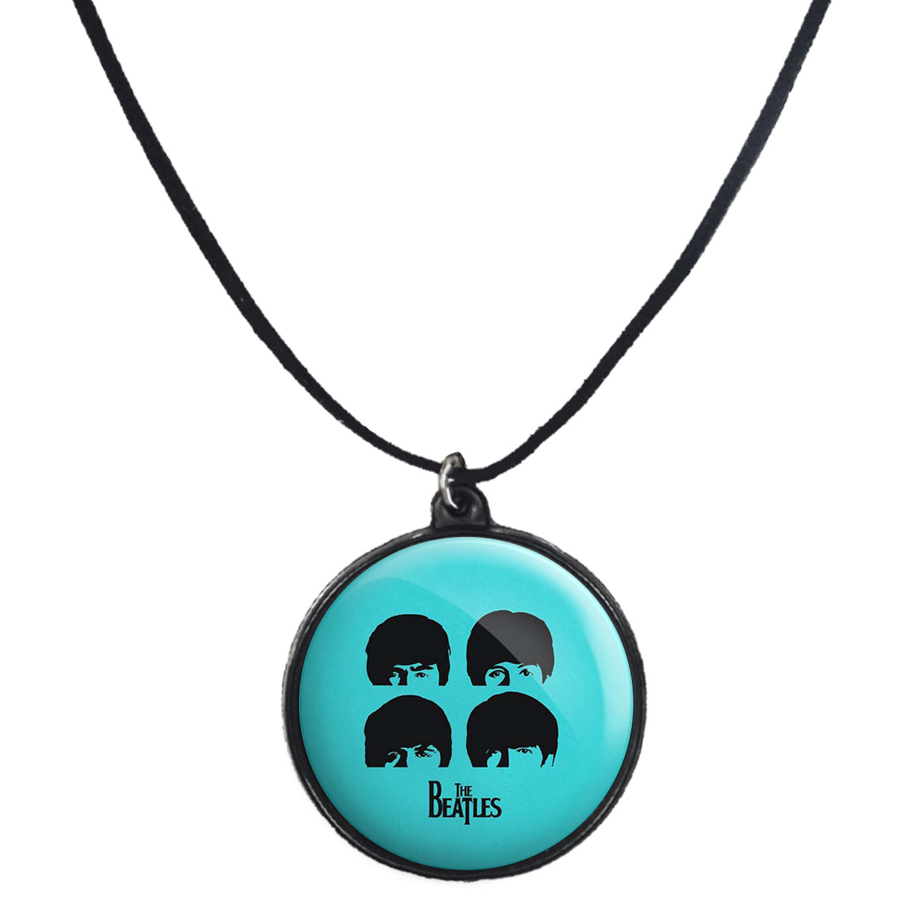 گردنبند پرمانه طرح بیتلز کد pmb.1472 مدل دو طرفه