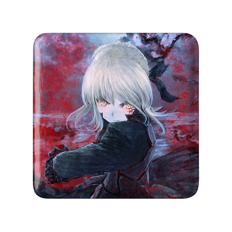 مگنت خندالو طرح التر انیمه فیت استی نایت Fate Stay Night  مدل مربعی کد 22816