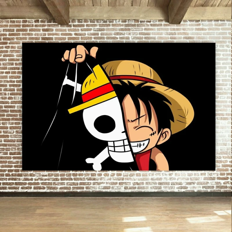 تابلو بوم طرح انیمه وان پیس مدل دو چهره  کد SDB9623