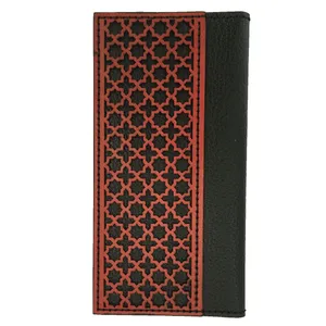 کیف پول چرمی چرم لنگر طرح اسلیمی