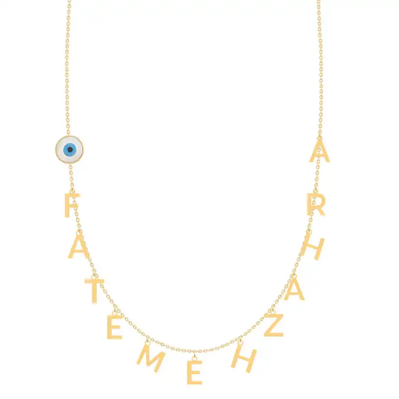 گردنبند طلا 18 عیار زنانه کرابو مدل فاطمه زهرا Kr73509