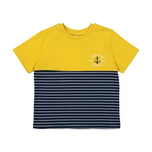 تی شرت آستین کوتاه پسرانه ال سی وایکیکی مدل 0SL997Z4-LGS-NAVYSTRIPED