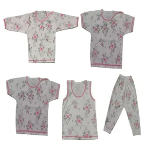 ست 5 تکه لباس نوزادی مدل رز