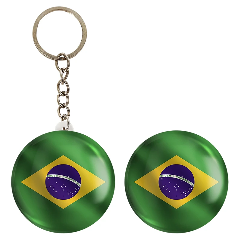 پیکسل خندالو مدل پرچم برزیل کد 20682 به همراه جاکلیدی