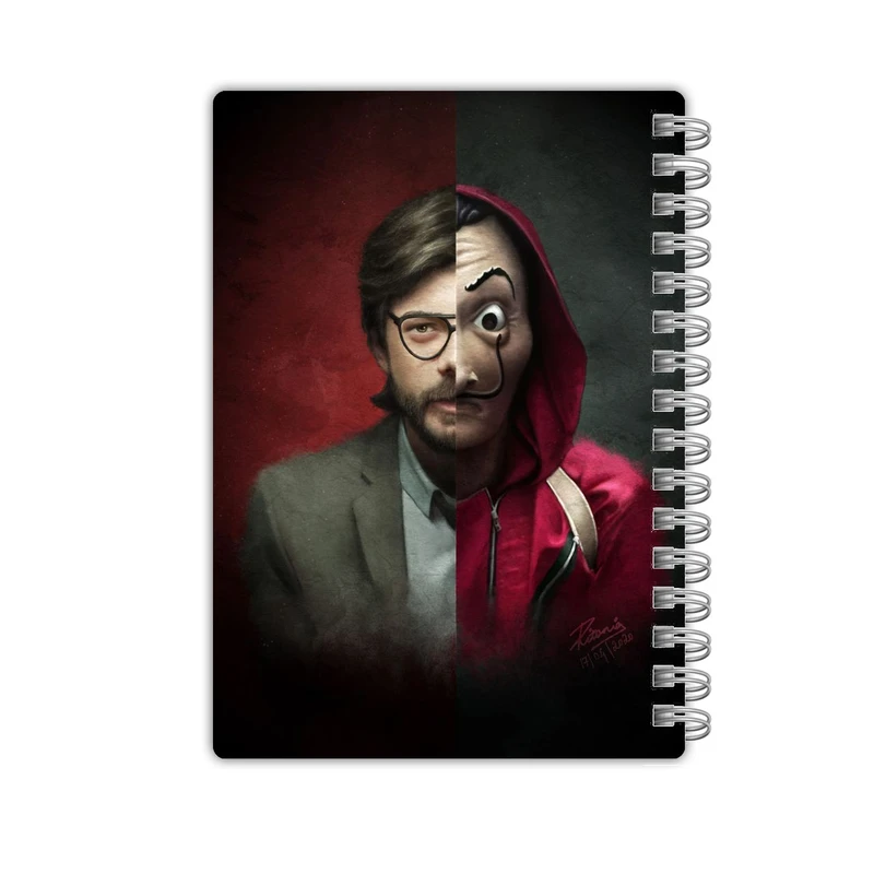 دفترچه یادداشت 50 برگ مدل Money Heist کد 2129