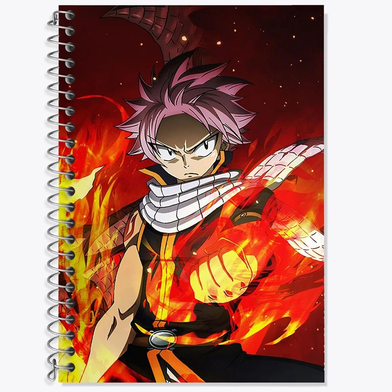 دفتر لغت 50 برگ خندالو مدل ناتسو انیمه فری تیل Fairy Tail کد 16467