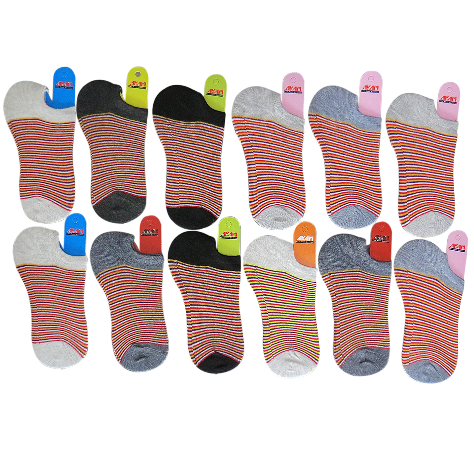 جوراب آکام مدل 50-10 مجموعه 12 عددی