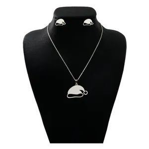 نیم ست نقره  زنانه دلی جم طرح  کلاه  کد D 368