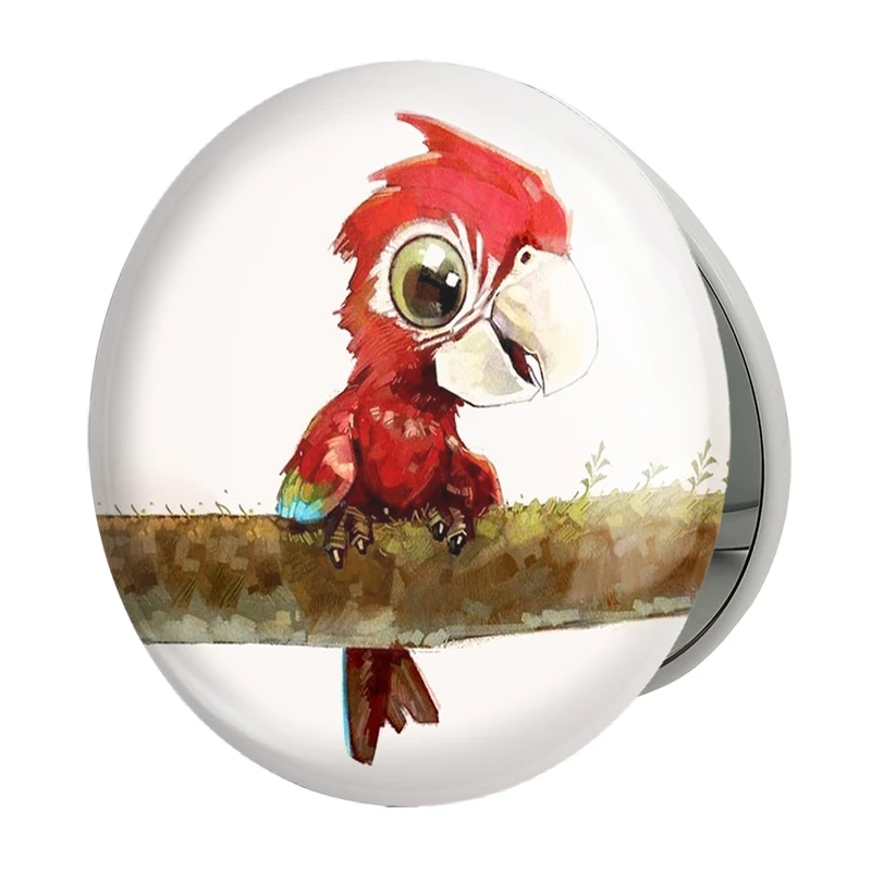 آینه جیبی خندالو طرح پرنده مدل تاشو کد 28290 