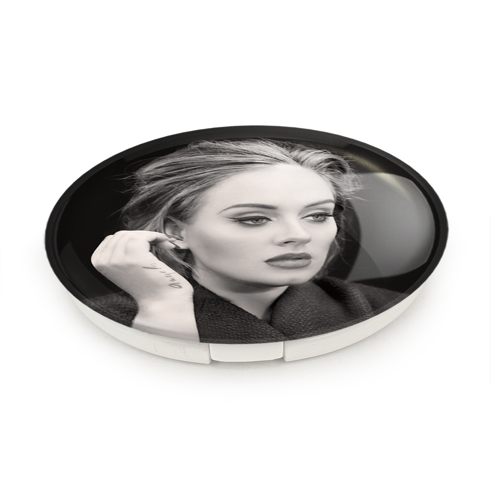 آینه جیبی خندالو طرح ادل Adele مدل تاشو کد 2941