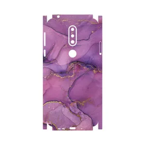 MAHOOT Purple Marble-FullSkin Cover Sticker for Nokia 7.1