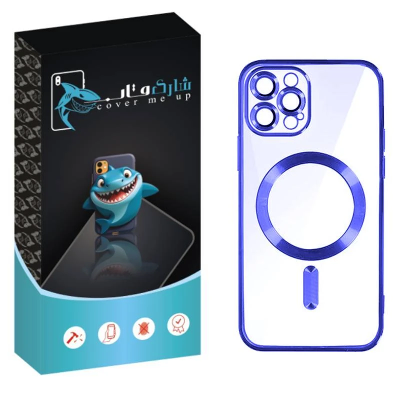 کاور شارک قاب مدل مگ سیف طرح لاکچری مناسب برای گوشی موبایل اپل iPhone 16 Pro